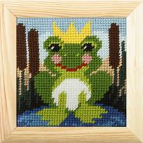 Opakowanie Zestaw do haftu z ramką Moje pierwsze wyszywanie Żabka