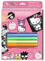 Opakowanie Zestaw do kolorowania Hello Kitty 6 flamastrów 10 kartek HK00362