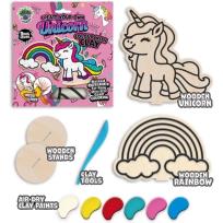 Opakowanie Zestaw do kolorowania plasteliną na drewnie