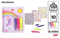 Opakowanie Zestaw do kolorowania z naklejkami Unicorn