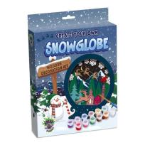 Opakowanie Zestaw do tworzenia obrazów z drewna - Kula śniegu