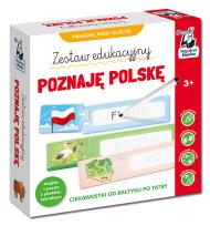 Okładka książki Zestaw edukacyjny. Poznaję Polskę. Książka + puzzle do pisania. Kapitan Nauka