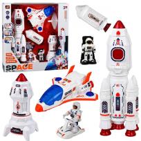Opakowanie Zestaw kosmiczny rakiety wahadłowiec astronauci