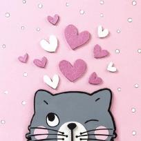 Opakowanie Zestaw kreatywny 3D Kotek 18x18cm