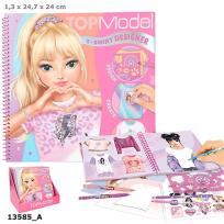 Opakowanie Zestaw kreatywny T-shirt Top Model z szablonami i naklejkami 13585A