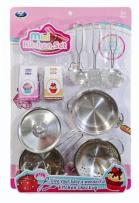 Opakowanie Zestaw kuchenny naczynie i garnki metal z akcesoriami