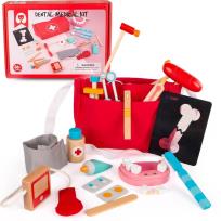 Opakowanie Zestaw lekarz, dentysta drewniany Montessori