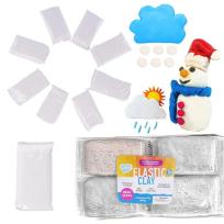 Opakowanie Zestaw lekkiej ciastoliny białej 8x50g