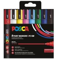 Opakowanie Zestaw markerów Set Basic PC-5M 8P 8 kolorów Posca Uni