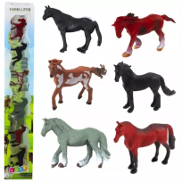 Opakowanie Zestaw mini figurki konie 5-6cm 6szt