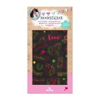 Opakowanie Zestaw Neonowych Naklejek Konie 27szt