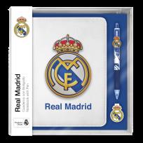 Opakowanie Zestaw notatnik z długopisami Real Madryt z 10 kolorów RM00021