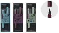 Opakowanie Zestaw pióro wieczne + 2 naboje w etui Academy mix