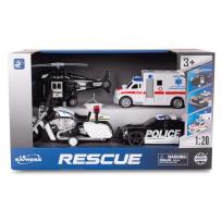 Opakowanie Zestaw policyjny z radiowozem i karetką 4el