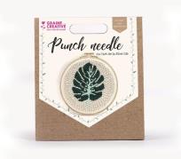 Opakowanie Zestaw Punch Needle Liść Monstery Graine Creative