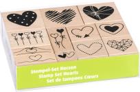 Opakowanie Zestaw stempli 12szt Serca