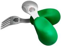 Opakowanie Zestaw sztućców widele i łyżka zielony