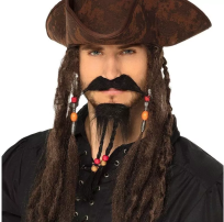 Opakowanie Zestaw wąsy i broda pirata