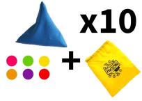 Opakowanie Zestaw woreczek gimnastyczny szkolny + worek 10szt