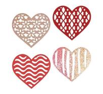 Opakowanie Zestaw wykrojników - Ażurowe serca 4szt