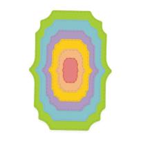 Opakowanie Zestaw wykrojników fantazyjne szyldy 6szt