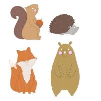 Opakowanie Zestaw wykrojników - Leśne zwierzęta 4szt