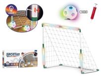 Opakowanie Zestaw z bramką LED + piłka 14cm LED + pompka
