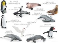 Opakowanie Zestaw zwierząt Antarktydy 10szt