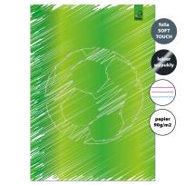 Opakowanie Zeszyt A4 32 kartki w 3 linie kolor 90g Piłka zielona