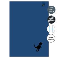 Opakowanie Zeszyt A4 32 kartki w kratkę 90g Dinozaur granat