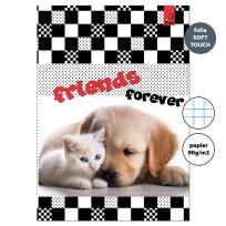 Opakowanie Zeszyt A4 32 kartki w kratkę 90g Kot i pies