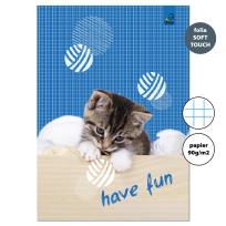 Opakowanie Zeszyt A4 32 kartki w kratkę 90g Kot i piłki