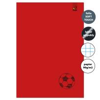 Opakowanie Zeszyt A4 32 kartki w kratkę 90g Piłka czerwona