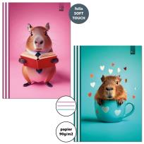 Opakowanie Zeszyt A4/32K 3-linie kolor 90g Kapibara (6szt)