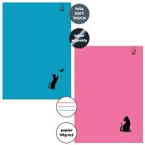 Opakowanie Zeszyt A4/32K 3-linie kolor 90g Koty (6szt)