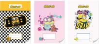 Opakowanie Zeszyt A4 32k. trzy linie kolorowe Minionki 1szt.mix