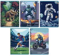 Opakowanie Zeszyt A5/16K linia podwójna Pixel (20szt) HERLITZ