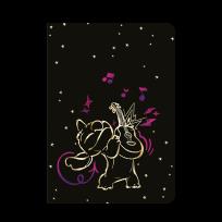 Opakowanie Zeszyt A5 32k. 3 linie kolor Disney Gold Stitch wzór 1