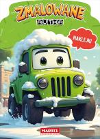 Okładka książki Zmalowane autka. Kolorowanka z naklejkami