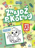 Okładka książki Znajdź i pokoloruj 3-5 lat