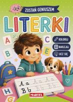 Okładka książki Zostań geniuszem Literki z naklejkami