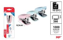 Opakowanie Zszywacz Mini 24/6 +zszywki blister 1szt.mix
