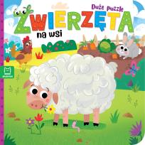 Okładka książki Zwierzęta na wsi. Duże puzzle