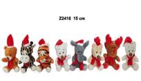 Opakowanie Zwierzęta świąteczne 15cm MIX