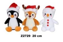 Opakowanie Zwierzęta Świąteczne 20cm MIX