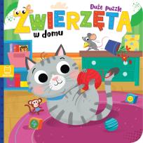 Okładka książki Zwierzęta w domu. Duże puzzle